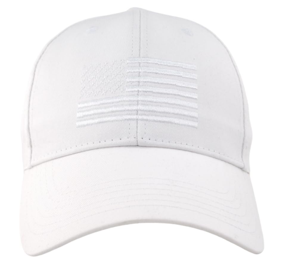 Image of American Flag Baseball Hat - XL, XXL, 3XL Plus /Regular Size Men's Cotton Structured Patriotic Ball Cap