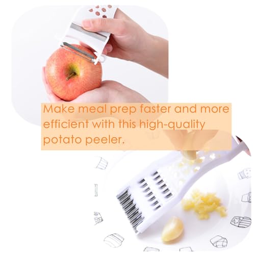 2pcs Kitchen Peeler Graters Peelers Slicers, Kitchen Multifunctional Practical Household Kitchen Tool Fruit Vegetable Graters Slicers Peelers for Carrot Potato Melon Gadget Vegetable Fruit - Image 4