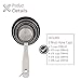 husMait Stainless Steel Measuring Cups - 5 Piece Heavy Duty Measuring Cup Set with Storage Ring