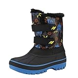 DREAM PAIRS Little Kid Ducko Black Royal Ankle Winter Snow Boots Size 3 M US Little Kid