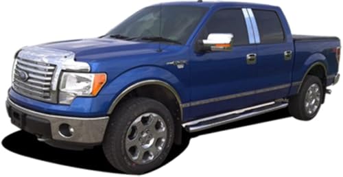 Miniatura 5 de QAA Compatible con Ford F-150 2004-2014 10 piezas de acero inoxidable basculante de panel basculante, kit inferior, 7.25 pulgadas - 7.5 pulgadas de