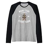 muay thai tiger fight team maglia con maniche raglan