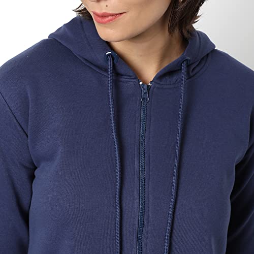 Image of PINACOLADA Women Cotton Zipper Sweatshirt Relaxed Fit for Casual Wear | Full Sleeves | Stylish Sweatshirt Crafted with Comfort Fit and High Performance for Everyday Wear