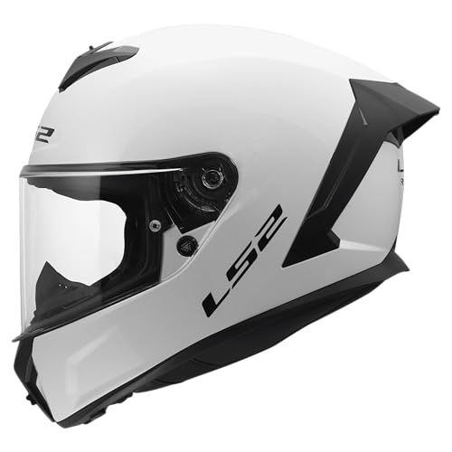LS2, Casco Moto Integrale RAPID III SOLID Gloss White, M