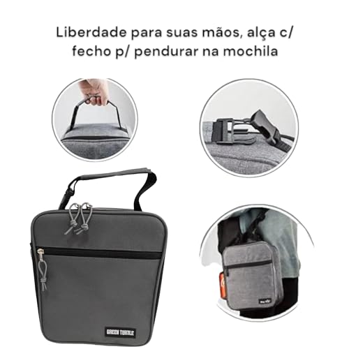 Lancheira térmica (Modelo Smart) c/alças de fecho de engate, 1 compartimento principal grande p/pres