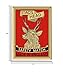 Stupell Industries Stag's Head Safety Match Advertisement Deer Red