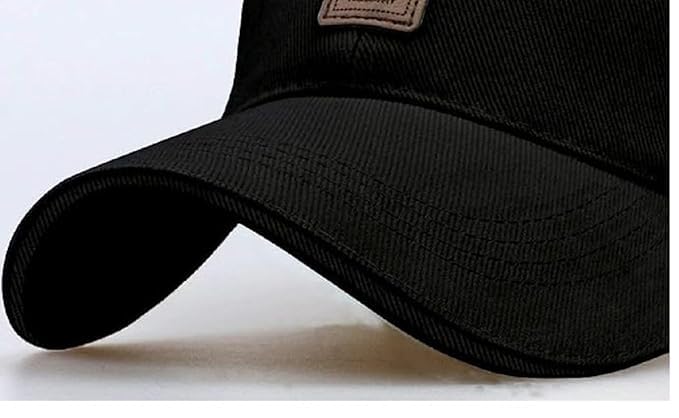 ADNOCK Unisex Baseball Cap, Black, Comfortable & Stylish, Adjustable Buckle, Sun Protection, Perfect for Sports & Casual Wear 3
