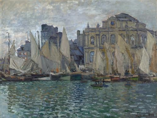 Cuadro de Monet en Le Havre lienzo decorativo de 60x90cm