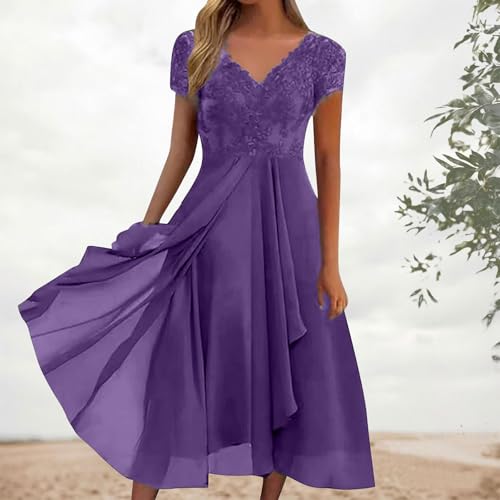 Robe longue robe d'été élégante au style patchwork noble