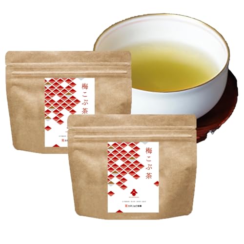 【まるで飲むお出汁】 カネリョウ海藻 究極の梅こぶ茶 2袋(100g×2) 国産 昆布茶 昆布 健康茶 鉄分 ミネラル 粉末 調味料 計量スプーン付き 出汁 だし スープ 昆布出汁 昆布だし 出汁パック だしパック 和風だし 和風出汁