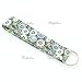 Floral Print Wristlet Fabric Lanyard Key Chain for Key fob, ID Badge Holder. Key, Purse, USB (Black)