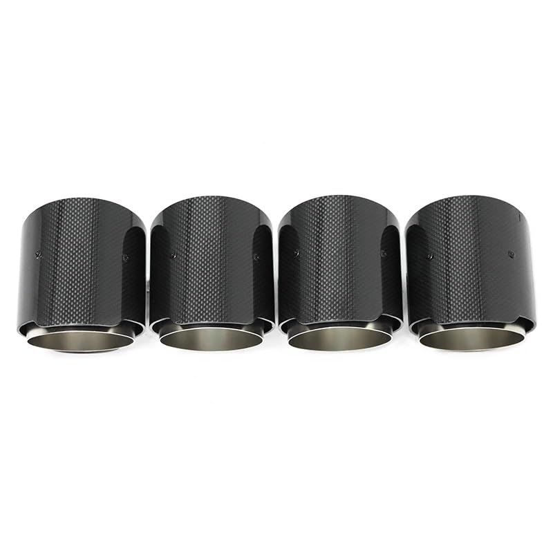 Tubo de escape de coche 4 terminales de Para escape fibra carbono para BMW F87 M2 F80 M3 F82 F83 M4(Carbon fiber -b)