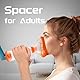 Aerosol Chamber für Erwachsene und Kinder mit Maske, Aerosolkammer Inhalator Spacer hilft Medikamente für Asthma zu liefern, Kompatibel mit jedem Dosieraerosol (Gelb, Erwachsenenmaske)