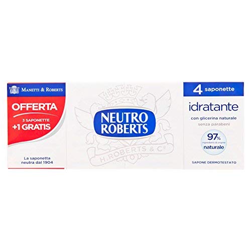 Neutro Roberts Hydrating Bar Soap 100g - 4 bars by L.MANETTI-H.ROBERTS & C. SpA