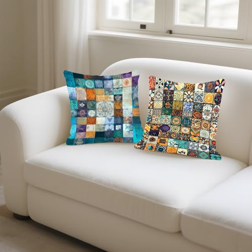 Housse coussin 35x35 anti tache et imperméable pour canapé extérieur