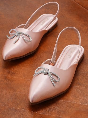 Image of The White Pole Slip on Slides Flat Mules Bellies Jutti Sandals for Women and Girls