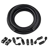 EVIL ENERGY 12AN Fuel Line Kit,AN12 Braided Nylon Fuel Hose CPE 10FT Black