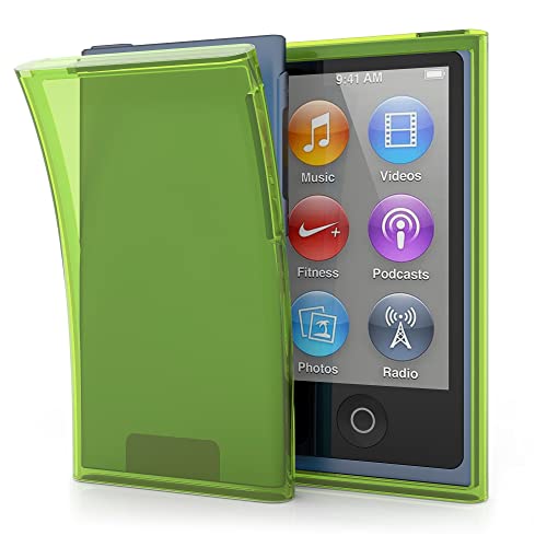kwmobile Étui Compatible avec Apple iPod Nano 7 - Coque Protection Silicone pour Lecteur MP3 - Chartreuse