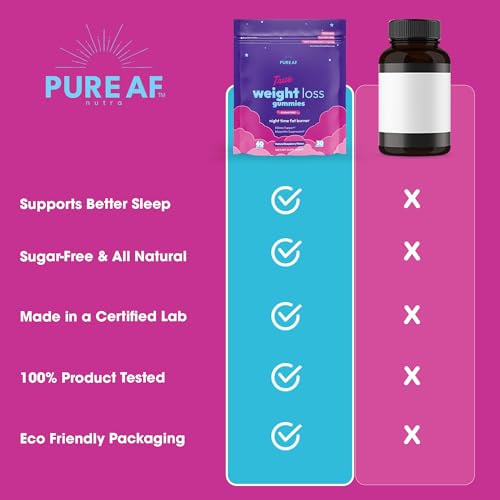 Pure AF Nutra Night Time Fat Burner Gummies