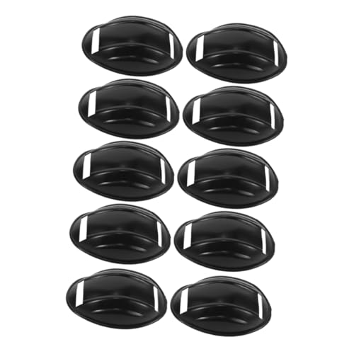 Zerodeko 10pcs Motorcycle Pad Bike Inner Padding Chin Protector Hard Hat Chin Pad Chin Guard Softball Chin Pad Protective Chin Pad Accessory Plastic Black