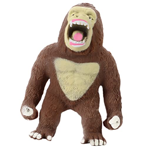 TOYANDONA Juguetes Elásticos de Mono 1 Uds. Juguetes Divertidos de Mono Juguetes de Gorila Juguetes de Figura de Gorila Elásticos para Niños Y Adultos (Color Aleatorio-5.9 Pulgadas) Cover