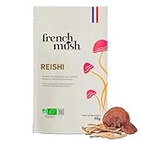 French Mush Doypack Polvere di Reishi Biologico - 90g Vegan - Rilassamento, qualità del sonno, distensione - Mescolare con cibo o bevande - Polvere biologica testata in laboratorio - Made in France