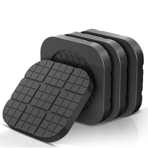 Lot de 4 Tapis amortissants Anti-Vibration - Blocs Anti-Vibration pour Machine à Laver et sèche-Linge, Prévention des glissements et Vibrations, Protection...