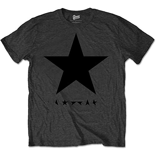 David Bowie 'Blackstar (Black Star on Grey)' T-Shirt - New & Official!