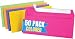 1InTheOffice EasyClose Neon Brights Color Envelopes, 10, Assorted, 4 1/8"H x 9 1/2"W, 50/Pack (Assorted Neon Brights)