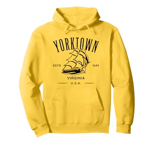 Yorktown Virginia Old Tall Segelschiff-Design Pullover Hoodie