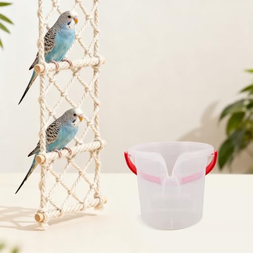 Comedero de pájaros libre de humedad gracias a este recipiente transparente de boca ancha 8