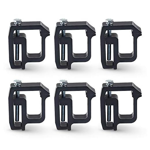 JDMON Compatible with Mounting Clamps Truck Caps Camper Shell Chevy Silverado Sierra 1500 2500 3500,Dodge Dakota Ram 1500 2500 3500,Ford F150 F250,Titan,Tundra 6PCS