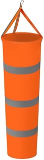 Wind Measurement Sock, Airport Windsock Outdoor Garden Patio Orange Windsock Wind Direction Measurement Sock, 150CM