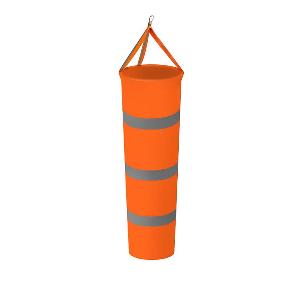 Wind Measurement Sock, Airport Windsock Outdoor Garden Patio Orange Windsock Wind Direction Measurement Sock, 150CM