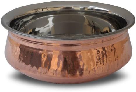 Authentic Traditional Indian 5 inches Copper Curry Balti Dish Handi Pot