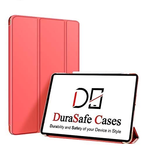 Image of DuraSafe Cases iPad PRO 11 Inch 1 Gen 2018 [ PRO 11 1st ] MU0T2HN /A MU0Y2HN /A MTXN2HN /A MTXP2HN /A Slim Lightweight Protective PC Dual Angle Stand Cover - Red