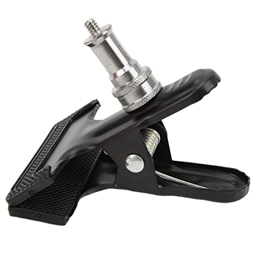 Backdrop Clamp, Portable Hands Free Metal Flash Holder Mount Multi Function for Studio Backdrop Camera for Photo Studio