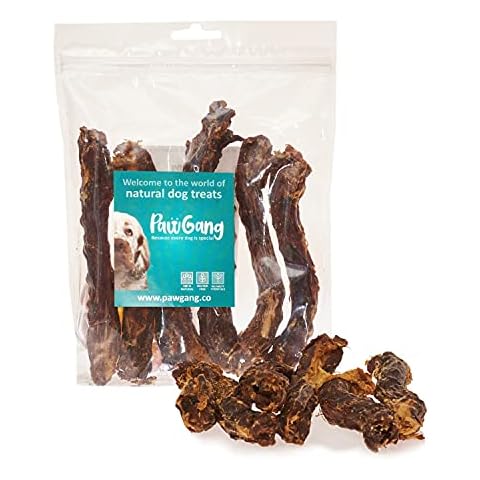 PawGang - Duck Neck 200g - 100% Natural EU Sourced Treats for Dogs Puppies Young Adult Old Small and Large Dog - Tasty Air Dried Chews Snacks - Healthy Hypoallergenic - Low Fat Grain Free - BARF Raw Cover