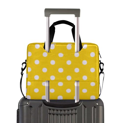 Bolso para Laptop 15.6'' con Asa y Correa Amarillo Lunar miniatura 4