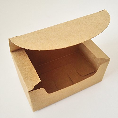 Gold Fortune 50Pcs Rectangle Gift Wrapping Kraft Paper Box With Tags And With Rustic Twine Strings (Brown Box Brown Tags) #TOP3