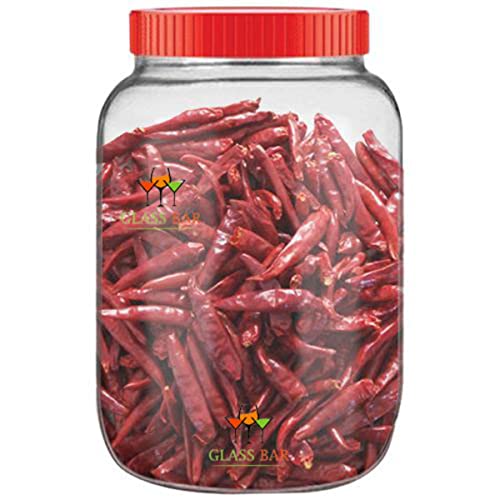 Image of GLASS BAR 6000 ML big size Glass Storage Jar with Lids - 6000 ML Jars Glass Kitchen Containers