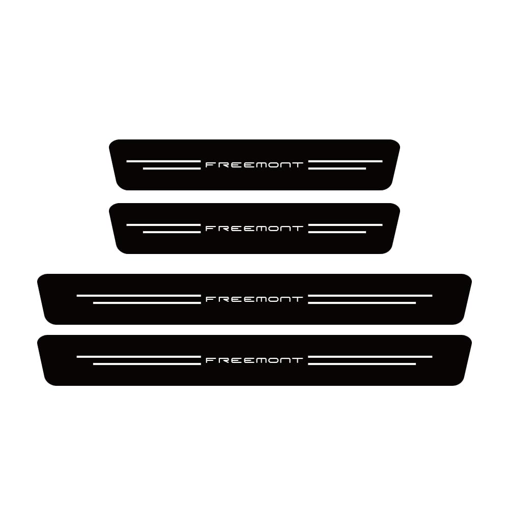 SDYAYFGE 4Pcs Kick Plates Car Door Sill Protector,for Fiat Freemont