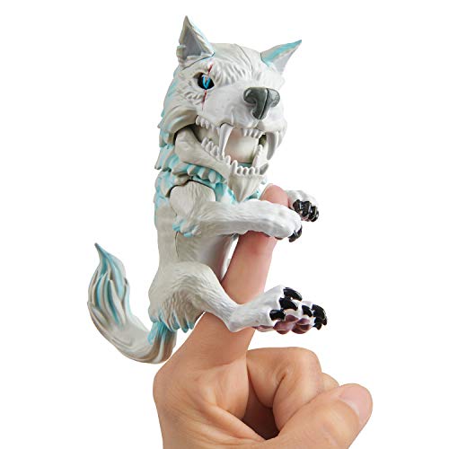 Untamed Dire Wolf by Fingerlings  Blizzard (White and Blue)  Interactive Collectible Toy  By WowWee