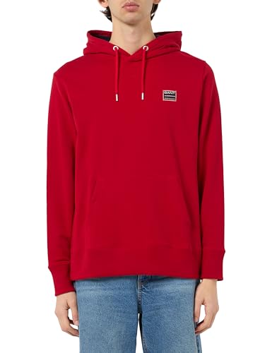 GANT Men's Contrast Sweat Hoodie Hooded Sweatshirt, Ruby red, XL