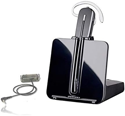 Plantronics CS540 Wireless Headset and Headset Charging Stand Bundle - Compatible with NEC DSX 34B Desk Phones, Electronic Answerer (EHS), Headband, Earwrap, 8 Hour Battery