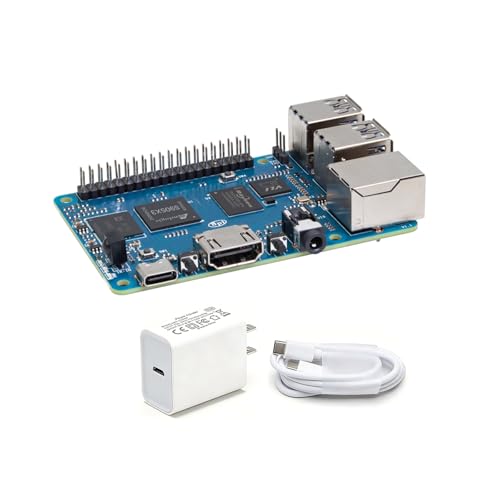 WayPonDEV Banana Pi M5 komputer jednopłytowy z Amlogic S905X3 Quad-Core Cortex-A55 2,0 GHz procesor 4 GB RAM + 16 GB LPDDR4 obsługuje Linux Android OS (z Iron Case & Power)