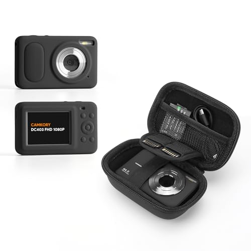 Maleta rígida para cámara CAMKORY DC403 con funda de silicona miniatura 1