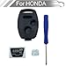 Key Fob Shell Case Fit for Honda CR-V Odyssey Accord Crosstour Civic CR-Z Fit Keyless Entry Remote Key Housing Replacement with Screwdriver (2+1Button 1pcs)