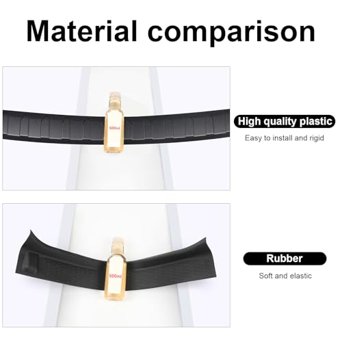BILOPER Rear Bumper Guards for Mitsubishi Outlander 2022-2025 2026 2027 ES/LE/SE/SEL/Black Edition/PHEV Accessories ABS Material Bumper Protector Bumper Guard(Not for Outlander Sport) by BILOPER - Used condition - Image 7