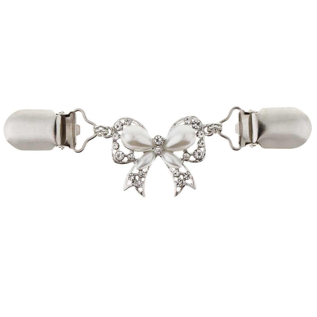 Rhinestone Sweater Cardigan Clip Guard Clip Shawl Shirt Collar Pin Clip White Clothing Shoes & Accessories | Womens Accessories | Other Womens Accessories-image-16